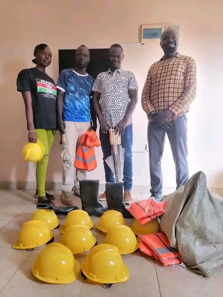 Donated Items to the Keep Yei town clean Initiative-Photo Credit-Atlabara FC