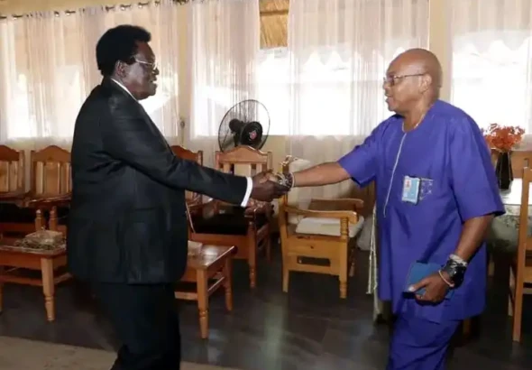 Governor Jadala and UNISS head of CES Field Office