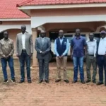 Health and local officials pose for a group photo in Yei. Photo Credit-James Innocent