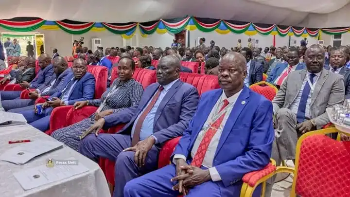 Party leaders and officials attending the Meeting in Juba. Photo Credit-Press Unit-Office of the President