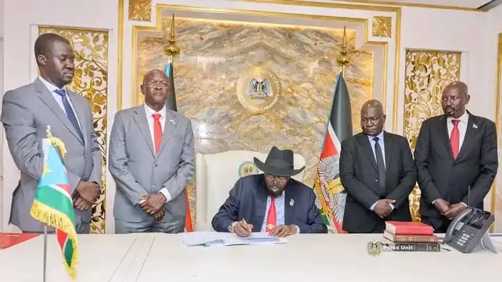 President Kiir Signed Elections Bill into Law-Photo credit- Press Unit, Office of the President