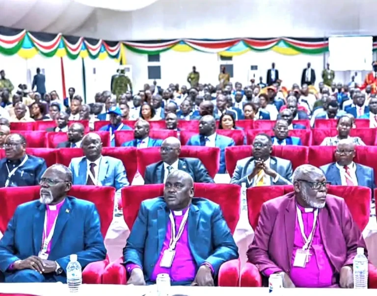 Religious Leaders listening to presentation during the inter-Party Dialogue in Juba