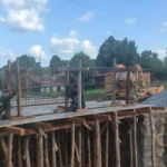 Yei and Lainya Commissioners Inspect Kanjoro Bridge Progress