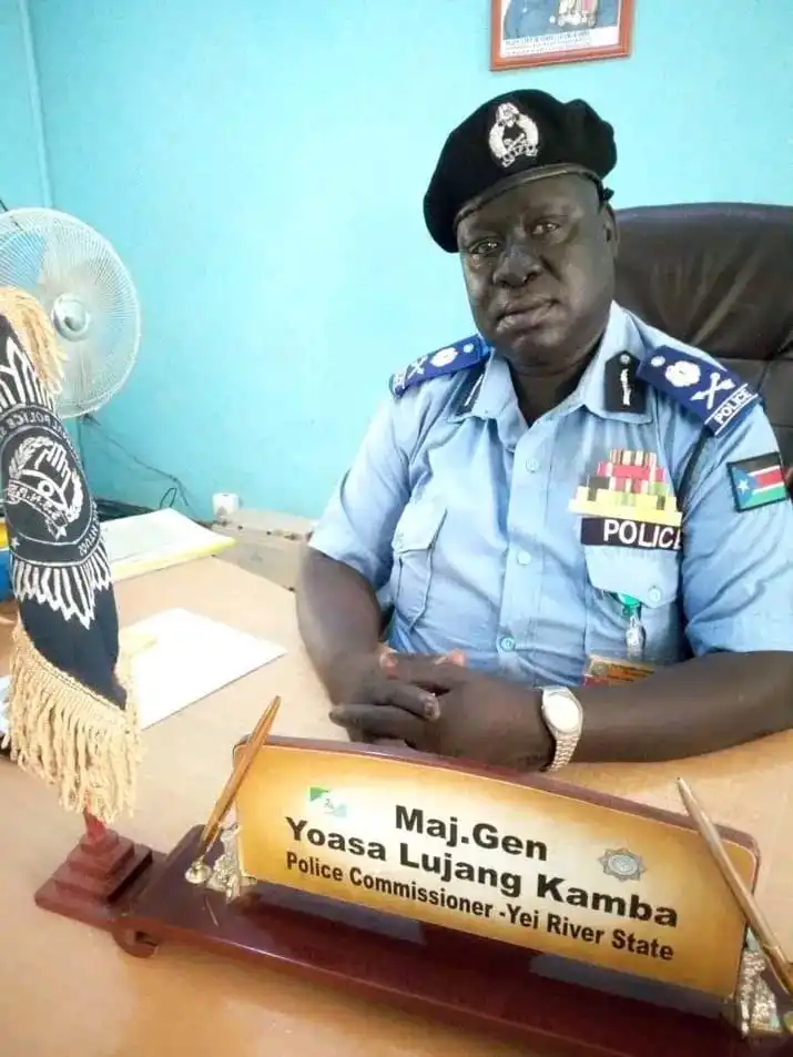 Yei River County Police Chief Yoasa Lujang Kamba-File Photo Access Radio