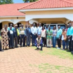 Yei stakeholders pose for a group photo after the meeting