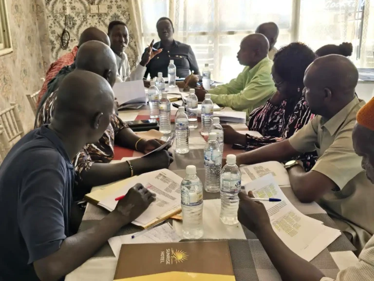Members of Board of Directors of the South Sudan Athletics Federation during their meeting
