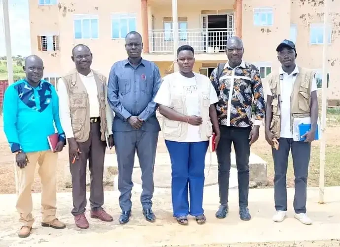 Commissioner Laku and health Partners pose for a group photo after the meeting Photo credit-Isaac Boboya Lemi