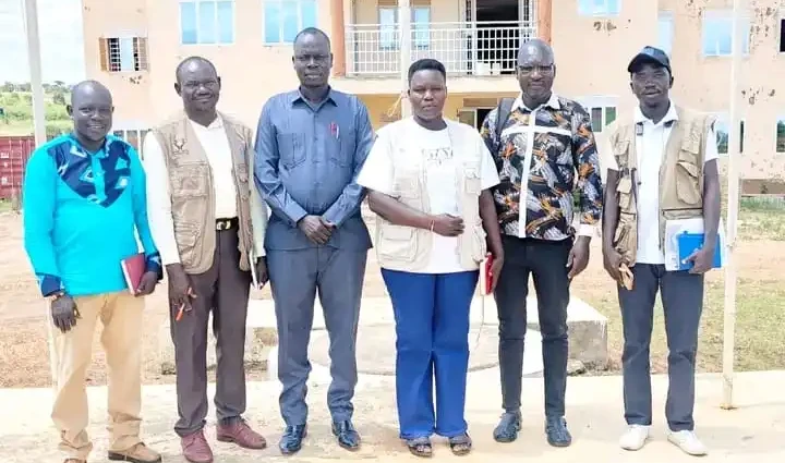 Commissioner Laku and health Partners pose for a group photo after the meeting Photo credit-Isaac Boboya Lemi