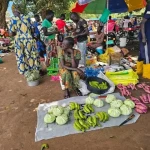 Fresh food crops displayed for sale in Mugwo Market-Photo Access Radio