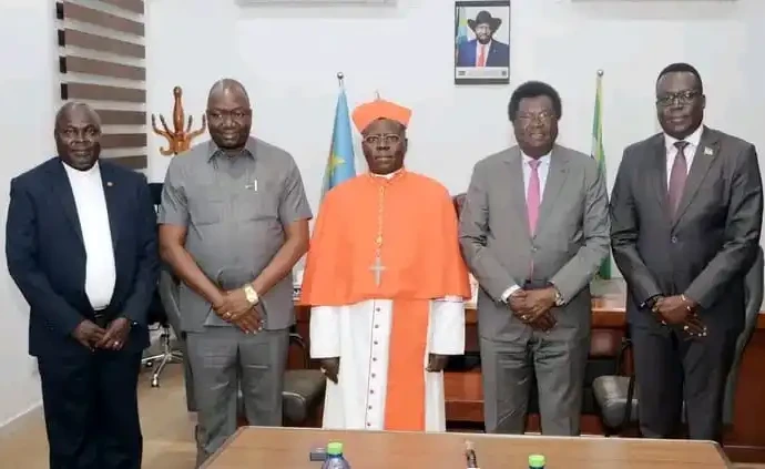 Governor Jadalla and Bishop Ameyo Center-PHOTO CREDIT-Press Unit Office of the Governor