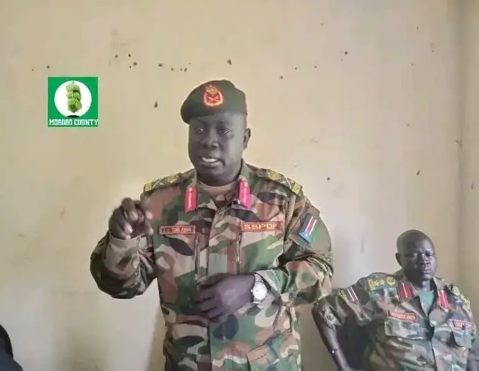 Greater Yei Region Army Commander Major General John Lual Tong-File Photo-Access Radio