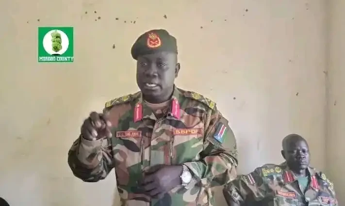 Greater Yei Region Army Commander Major General John Lual Tong-File Photo-Access Radio