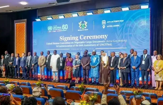 High level Trade ministry officials pose for a group photo in Acra Ghana-Photo Credit-Ministry of Trade and Investment-RSS