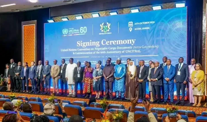 High level Trade ministry officials pose for a group photo in Acra Ghana-Photo Credit-Ministry of Trade and Investment-RSS