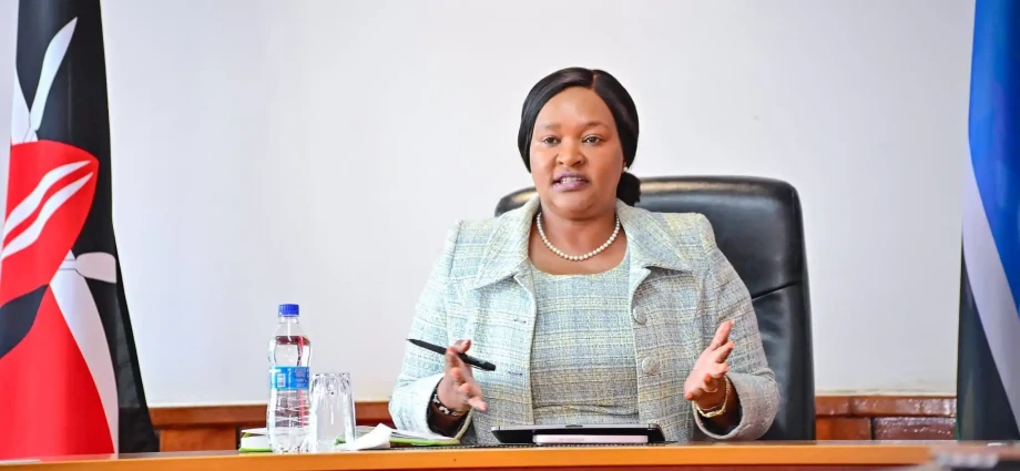 Hon. Rebecca Miano, EGH, Cabinet Secretary for Tourism and Wildlife of Kenya.
