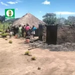 House burnt in Aboroto Village, Lujulo Payam of Morobo County-Photo Credit-Press Unit-Office of the Commissioner