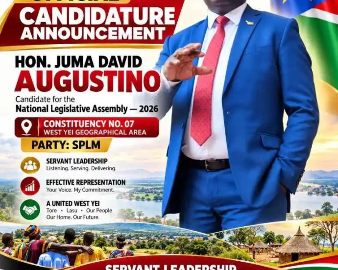 Hon. Juma David Augustine. Credit-Hand out