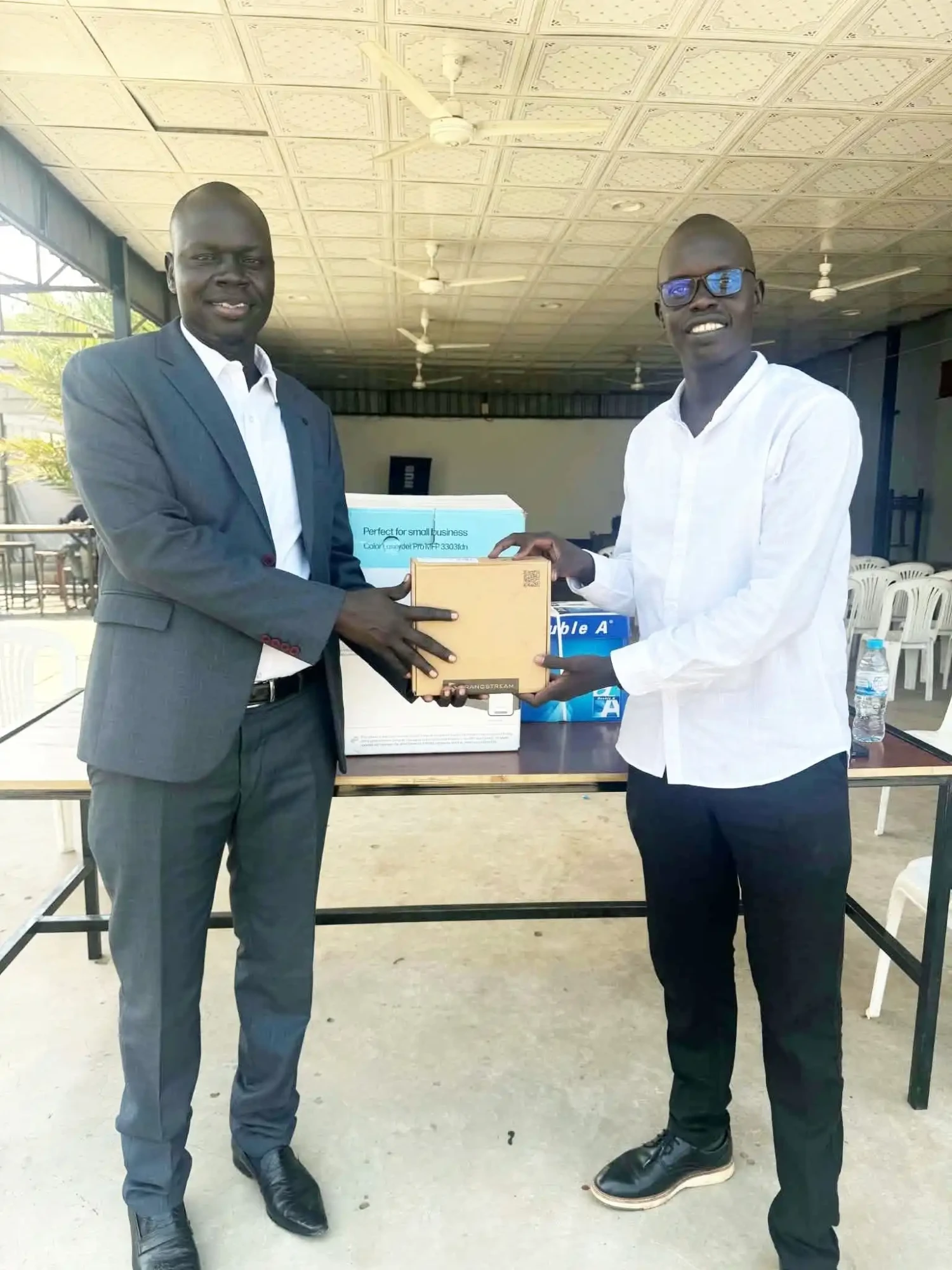 Lainya County Receives Office Equipment from Juba Tech Hub