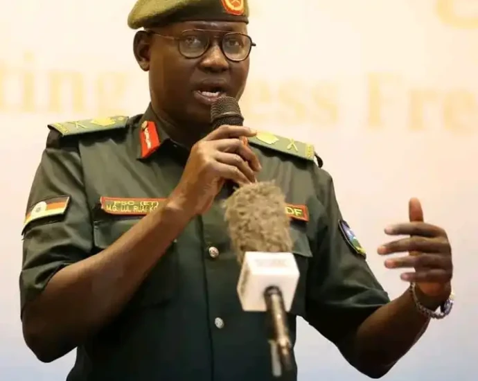 Major Gen. Lul Ruai Koang-SSPDF Spokesman- Photo Credit-File Photo-Access Radio