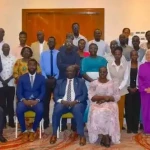 Media and Patner stakeholders in a joint Media event in Juba