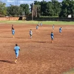 Mission FC takes on FC at Yei Freedom square. PHOTO CREDIT- Yei Football Association