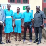 Morobo Commissioner (RIGHT) Begins Duties With Visit to Health Students
