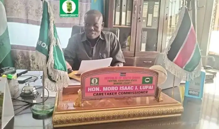 Morobo County Commisisoner in his office. Photo Credit-Press Unit-Morobo County