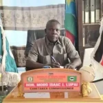 Morobo County Commisisoner Moro Isaac John. Photo Credit-Press Unit- Office of the Commissioner-Morobo COunty