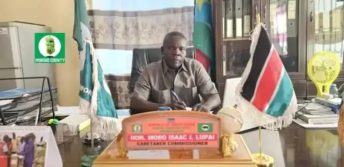 Morobo County Commisisoner Moro Isaac John. Photo Credit-Press Unit- Office of the Commissioner-Morobo COunty