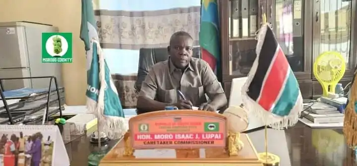 Morobo County Commisisoner Moro Isaac John. Photo Credit-Press Unit- Office of the Commissioner-Morobo COunty