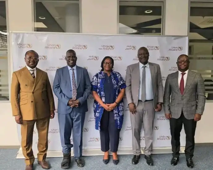 NEC and AU officials pose for group Photo in Adisababa-Photo Credit-NEC