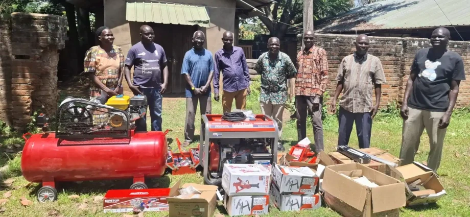 Farm equipment donated to CTC by GIZ. Photo Credit-GIZ-South Sudan