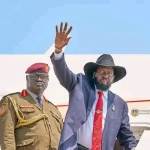 President Kiir boards plane to Rusia from Juba International Air Port-Photo Credit-Press Unit office of the Presdent
