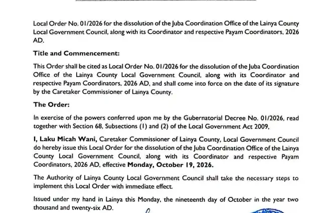 Press Statement-Lainya County