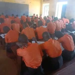 Pupils of Jigomoni Primary school sitting for Exams in Yei. File Photo Access Radio