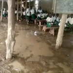 Pupils of Rodoba Primary school learning under poor conditions in Morobo County