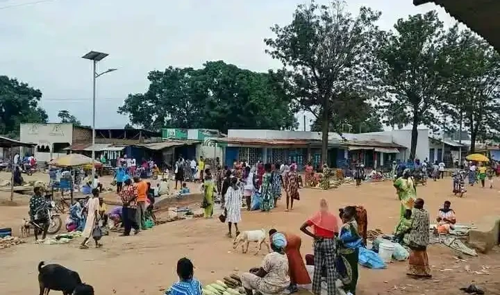 Residents in Dar-Salam Market Street. File Photo Access Radio-Yei