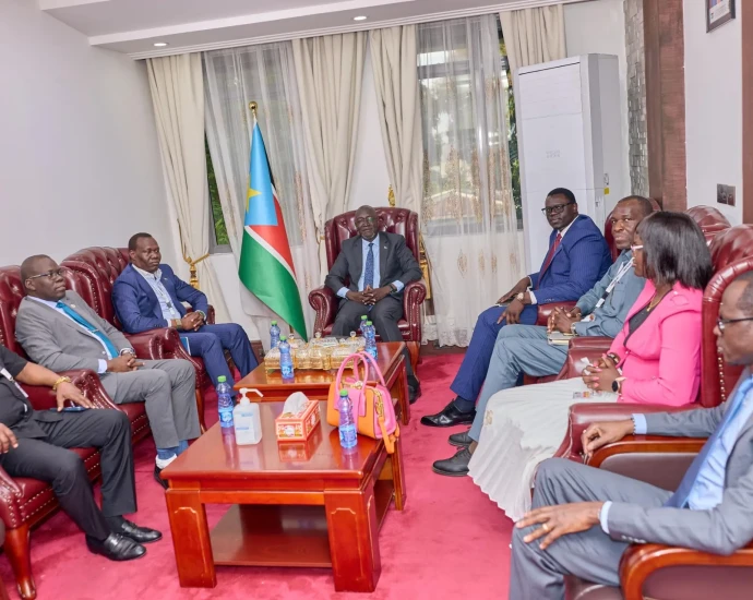 SPLM Fundraising Committee Briefs Presidential Affairs Minister Ahead of December 2026 Elections