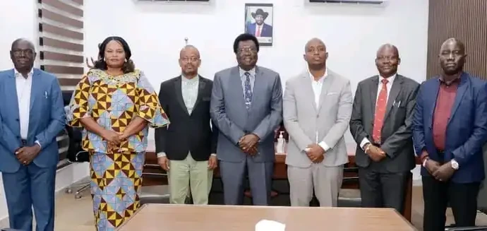 State and company officials pose for a group photo after the meeting-Photo Credit-Press Unit-Office of the Governor